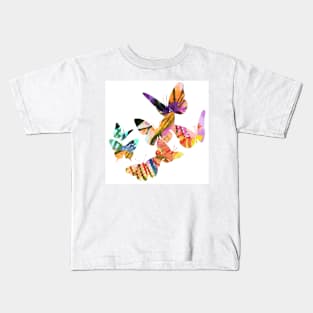 Yellow Butterflies Kids T-Shirt